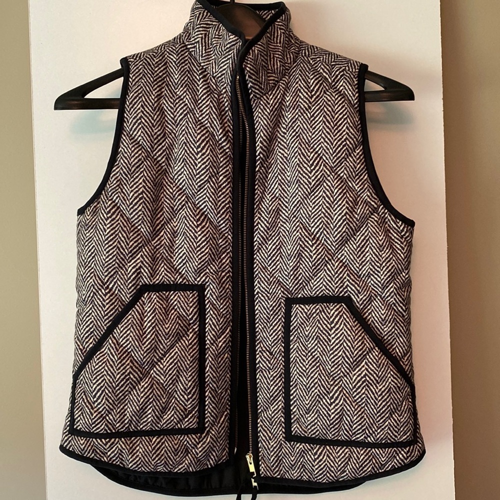 J. Crew Factory Herringbone Vest Size S